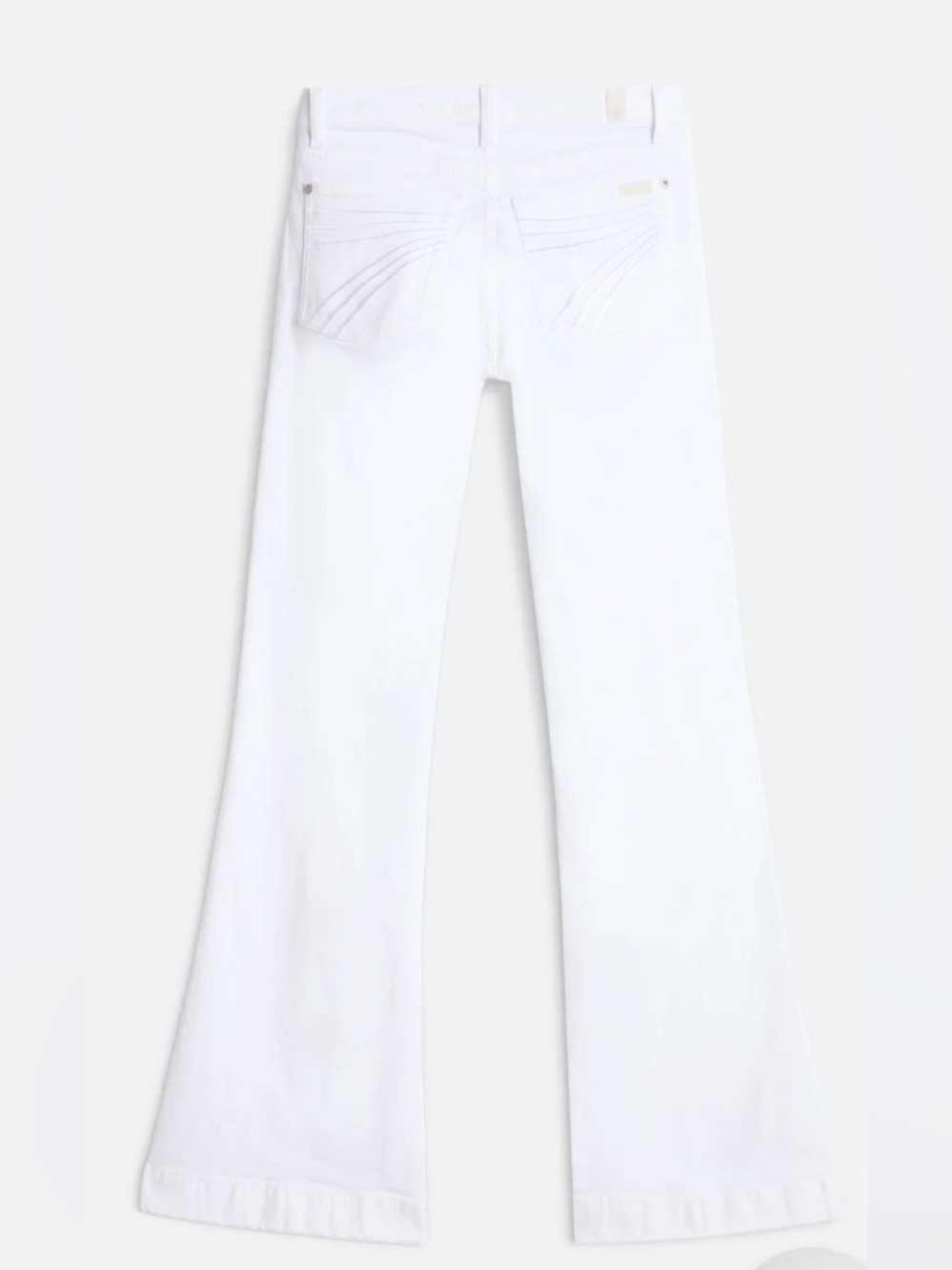 7 For All Mankind White Flared  Jeans NEW never Worn or laundered. - Picture 5 of 11